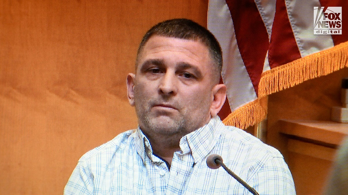 Kevin Montgomery gives testimony during the Adam Montgomery trial