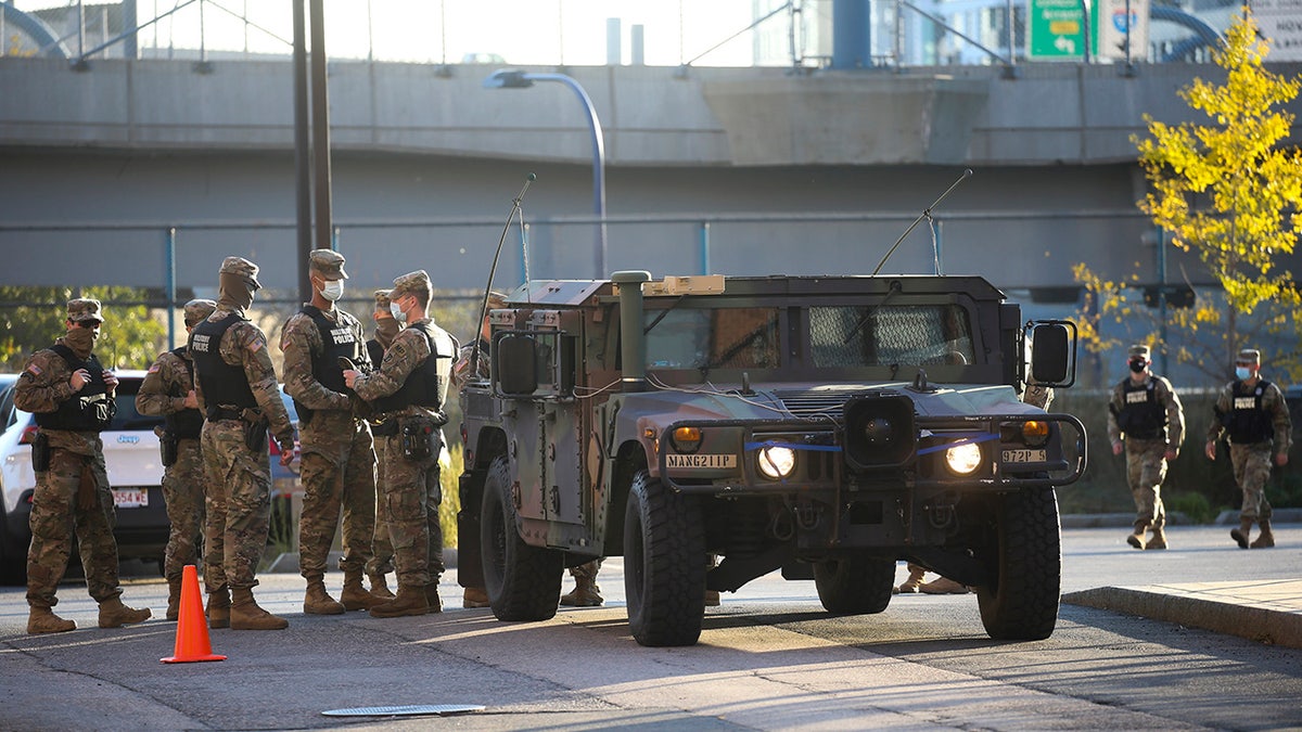 National Guard troops in Boston