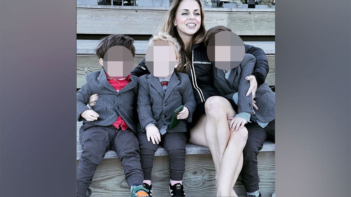 Ana Walshe with her three boys