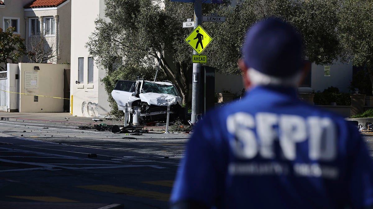 SUV slams into San Francisco bus stop