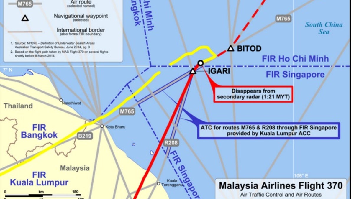Malaysia Airlines flight 370's sudden turns, according to Dr. Alan Diehl's book.