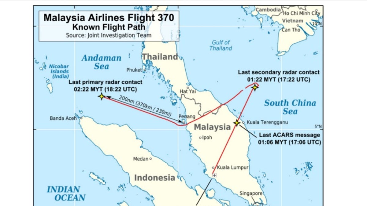 Malaysia Airlines flight 370's tracked by military radar, according to Dr. Alan Diehl's book.